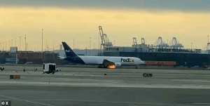 FedEx Cargo Plane Catches Fire Mid-Air